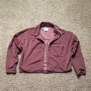 American Eagle burgundy corduroy jacket (size S)